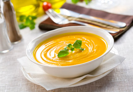 Рецепт: Крем суп из тыквы